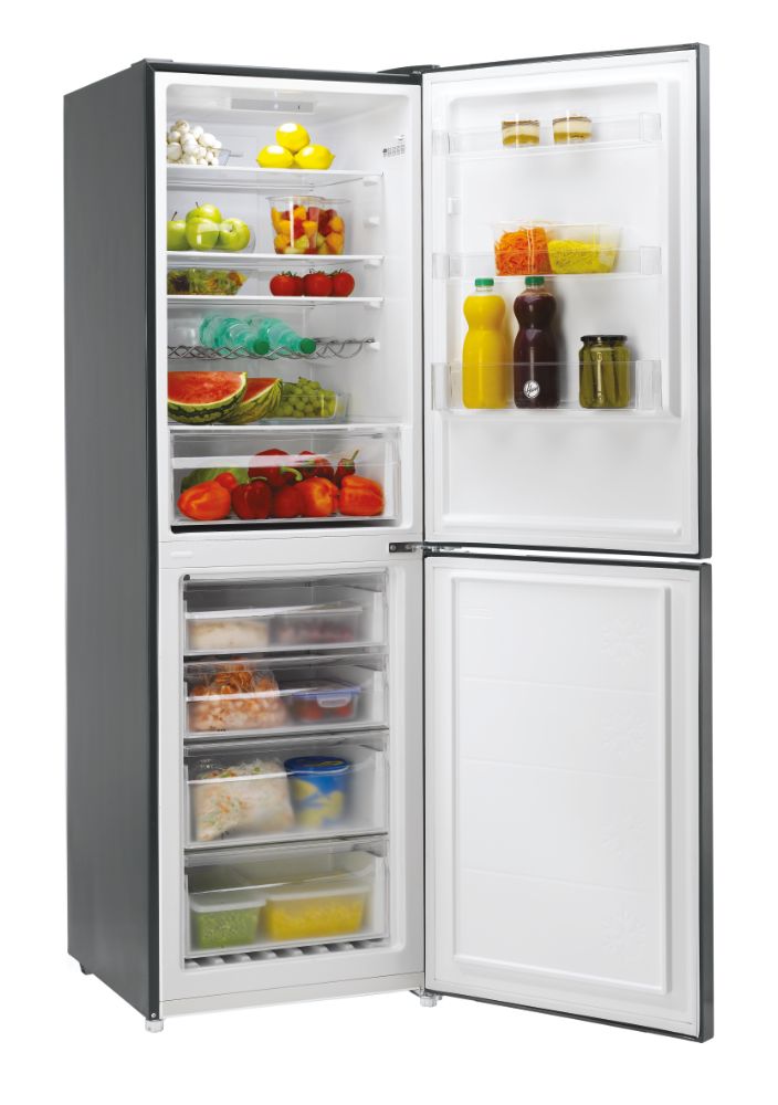 Hoover Fridge 185x60x64cm Frost Free Stainless Steel